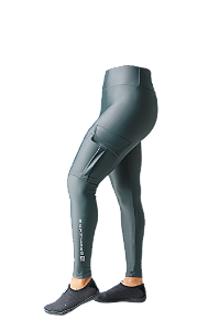 Calça Legging Sports Mar Negro - Chumbo
