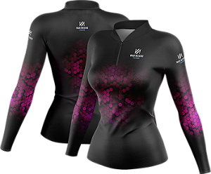 Camiseta Feminina Escamada Rosa Mar Negro