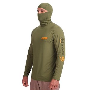 Camiseta Fishing Co Ninja Verde Militar - M