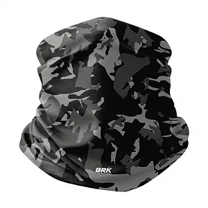 Bandana Tubeneck Brk Camuflado Cinza com Proteção UV50+