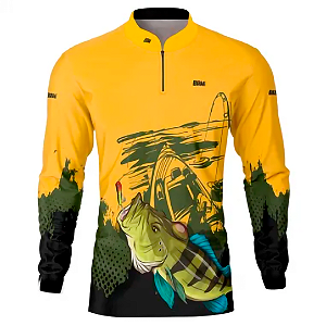 Camisa de Pesca Brk Pantanal Tucunaré Proteção Solar UV50+ GG