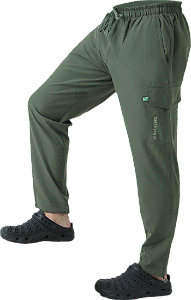 Calça Masculina De Pesca Mar Negro Flex Musgo