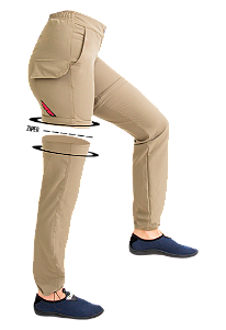 Calça Shorts Feminina Mar Negro - Caqui