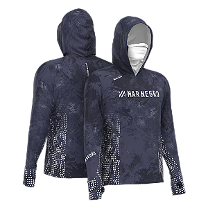 Camiseta de Pesca X Protection 360 Sublimada Mar Negro - Shade Scale