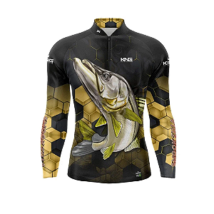Camiseta de Pesca King Brasil KFF619 – Proteção Solar UV 50+