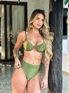 Top Balli e Tanga Hot Pant Verde