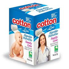 ALGODÃO COTTON LINE 25G CAIXA 4 UNIDADES