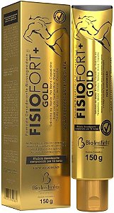 Fisiofort + Gold Pomada Massageadora DESODORANTE Dor Muscular Bio Instinto 150g ATLETA