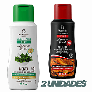 Sabonete Intimo aroeira e menta 2 unidades 200ml