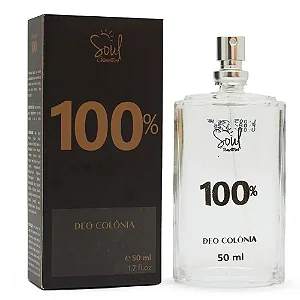 Deo Colônia 100% Soul Cosméticos 50ml