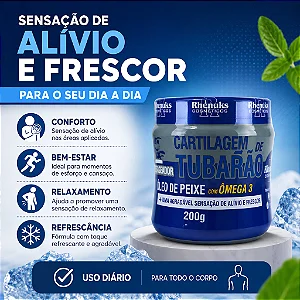 Gel Massageador Cartilagem de Tubarão 200g