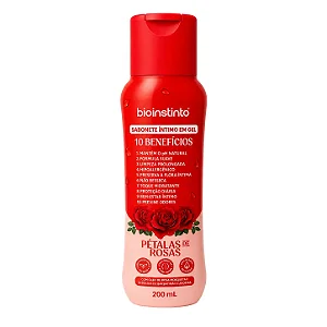 Sabonete Intimo em Gel 10 Benefícios Pétalas de Rosas 200ml