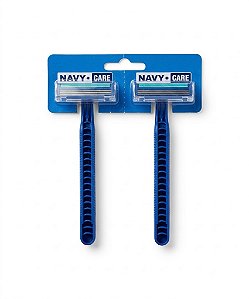 Kite com 2 Barbeadores Descartável Navy+ Care 2 Lâminas