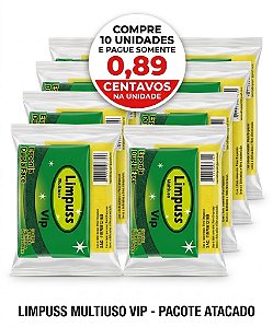 Esponja para lavar louça multiuso limpuss pacote com 10 unidades