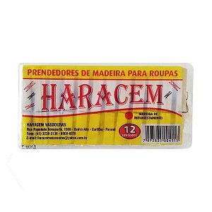 5 PRENDEDOR DE MADEIRA PACOTE COM 12 UNIDADES
