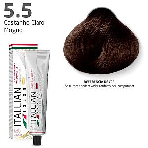 Coloração Itallian Color CASTANHO CLARO MOGNO 5.5 60g
