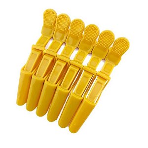 Clips Presilhas Prendedor De Cabelo Crocodilo 6 Unidades
