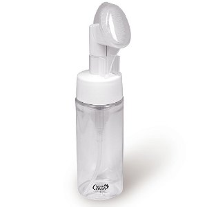 Frasco Pump Com Escovinha De Silicone Para Skin Care 190ml