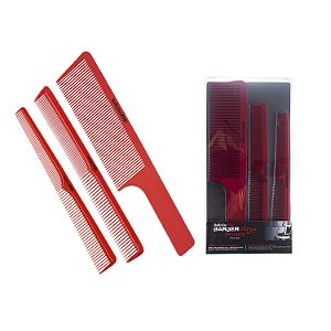 Kit de Pentes Babyliss Pro Red Barberology