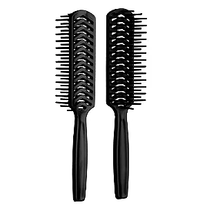Escova Plástica Jacaré Preta Simples para Barbeiro