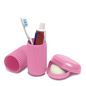 Kit de Higiene Porta Escova + Saboneteira - Santa Clara