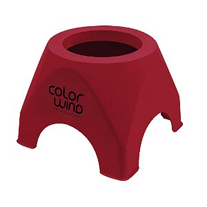 Suporte de Mesa Vermelho para Secador de Cabelo Santa Clara