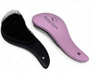 Escova Mágica De Desembaraçar Cabelo Rosa Beleza Nata