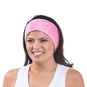 Faixa Aveludada De Cabelo Para Limpeza de Pele e Maquiagem