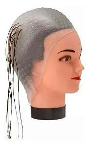 Touca Para Reflexos e Mechas Academis Com Furos Alinhados