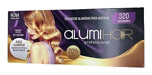 Papel Alumínio Para Mechas Alumihair 12 X 30 Cm Com 320 Folhas