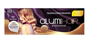 Papel Alumínio Para Mechas Alumihair umínio Para Mechas Alumihair 9,5x30cm C/ 400 Folhas