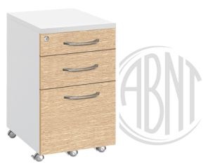 Gaveteiro Volante 2 Gavetas + Suporte para Pasta Suspensa ABNT