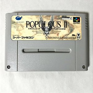 Populous 2 - Famicom  Super Nintendo - JP Original ( USADO )