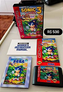 Sonic 3 CIB - Sega Genesis Mega Drive ( USADO )