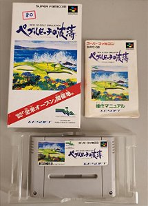 New 3D Golf Simulation Pebble Beach no Hatou CIB - Super Famicom ( USADO )