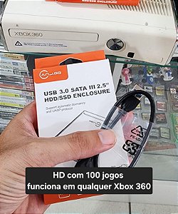 HD com 100 Jogos - Xbox 360 ( NOVO )