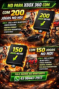 HD com 100 Jogos - Xbox 360 ( NOVO )