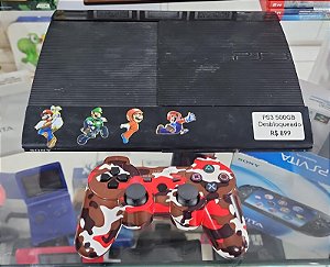 Console PS3 Desbloqueado HEN 500GB ( USADO )
