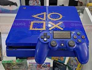 Console PS4 Slim 500GB Edição Days of Play Desbloqueado ( USADO )