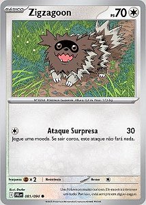 Zigzagoon (081/094) ( Reverse Foil - Fogo Fantasmagórico NM )