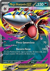 Mega Sharpedo ex (061/094) ( Foil - Fogo Fantasmagorico NM )