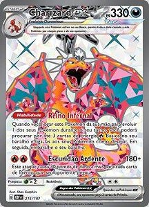 Charizard ex (215/197) ( Foil - Obsidiana em Chamas NM )