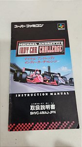 Manual Michael Andretti Indi Car Challenge - Super Famicom ( USADO )