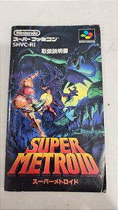 Manual Super Metroid - Super Famicom ( USADO )