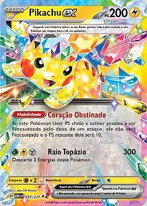 Pikachu ex (057/217) ( Foil - Heróis Excelsos NM )