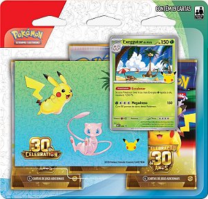 Blister Triplo Celebração 30 anos - Exeggutor de Alola ( Pré Venda Disponivel A partir de 16/09 )