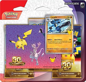 Blister Triplo Celebração 30 anos - Lucario ( Pré Venda Disponivel A partir de 16/09 )