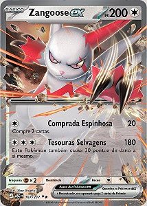 Zangoose ex (167/217)( Foil - Heróis Excelsos NM )