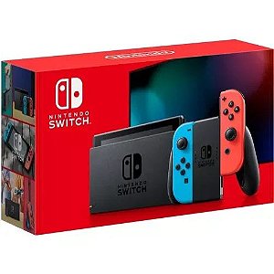 Console - Nintendo Switch Neon Com Bateria Maior ( NOVO )