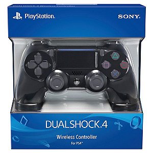 CONTROLE SONY DUALSHOCK 4 PRETO SEM FIO - PS4